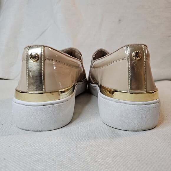 Michael Kors Women's Keaton Rose Gold Slip On Sneakers - Size 9 - Picture 5 of 9